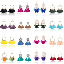 Load image into Gallery viewer, New Tassel Earrings For Women Fringe Earing Fashion Jewelry Holiday Female Autumn Style Ethnic Hanging Dangle Drop Earrings Gift