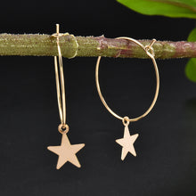 Load image into Gallery viewer, Fashion Statement Earrings 2019 Metal Star Moon Geometric Earrings For Women Hanging Dangle Earrings Drop Earing Modern Jewelry
