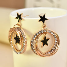 Load image into Gallery viewer, Fashion Statement Earrings 2019 Metal Star Moon Geometric Earrings For Women Hanging Dangle Earrings Drop Earing Modern Jewelry
