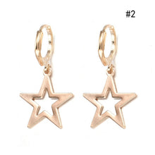 Load image into Gallery viewer, Fashion Statement Earrings 2019 Metal Star Moon Geometric Earrings For Women Hanging Dangle Earrings Drop Earing Modern Jewelry
