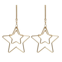 Load image into Gallery viewer, Fashion Statement Earrings 2019 Metal Star Moon Geometric Earrings For Women Hanging Dangle Earrings Drop Earing Modern Jewelry
