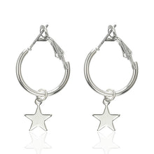 Load image into Gallery viewer, Fashion Statement Earrings 2019 Metal Star Moon Geometric Earrings For Women Hanging Dangle Earrings Drop Earing Modern Jewelry
