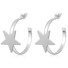 Load image into Gallery viewer, Fashion Statement Earrings 2019 Metal Star Moon Geometric Earrings For Women Hanging Dangle Earrings Drop Earing Modern Jewelry
