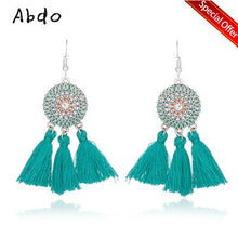 Load image into Gallery viewer, New Tassel Earrings For Women Fringe Earing Fashion Jewelry Holiday Female Autumn Style Ethnic Hanging Dangle Drop Earrings Gift
