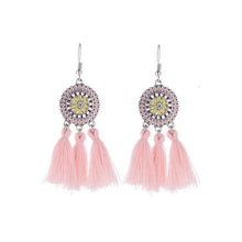 Load image into Gallery viewer, New Tassel Earrings For Women Fringe Earing Fashion Jewelry Holiday Female Autumn Style Ethnic Hanging Dangle Drop Earrings Gift
